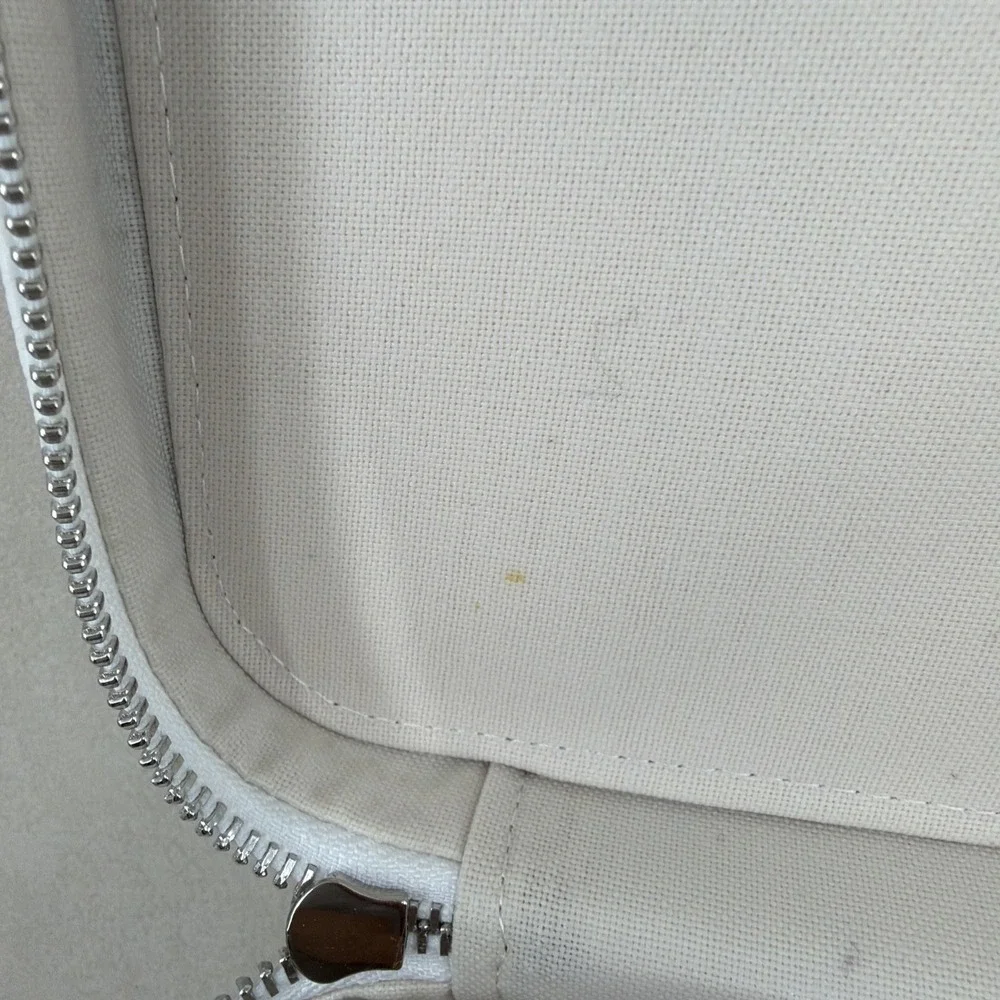 Étoile Duo Vanity Case in White Croc NEW With Defects Please See All Photos